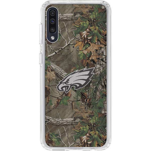 NFL Philadelphia Eagles Realtree Xtra Green Camo Galaxy A50 Clear Case