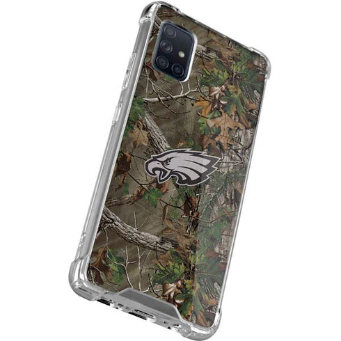 NFL Philadelphia Eagles Realtree Xtra Green Camo Galaxy A51 5G Clear Case