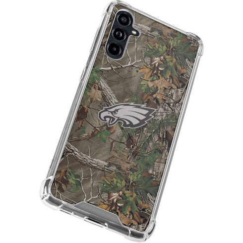 NFL Philadelphia Eagles Realtree Xtra Green Camo Galaxy A54 5G Clear Case