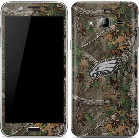 NFL Philadelphia Eagles Realtree Xtra Green Camo Galaxy J3 Skin