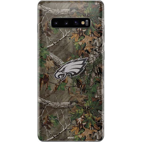NFL Philadelphia Eagles Realtree Xtra Green Camo Galaxy S10 Plus Skin