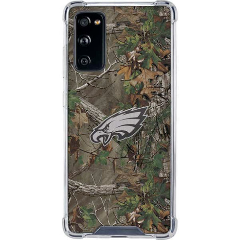 NFL Philadelphia Eagles Realtree Xtra Green Camo Galaxy S20 FE Clear Case