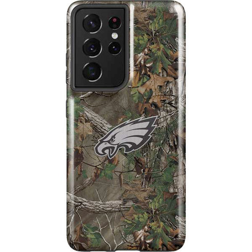 NFL Philadelphia Eagles Realtree Xtra Green Camo Galaxy S21 Ultra 5G Pro Case