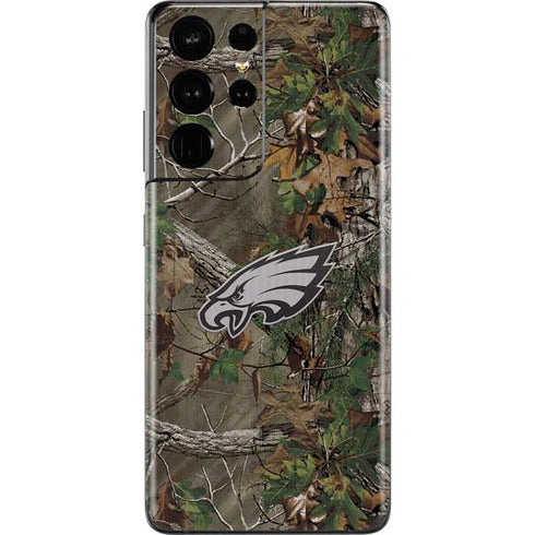 NFL Philadelphia Eagles Realtree Xtra Green Camo Galaxy S21 Ultra 5G Skin