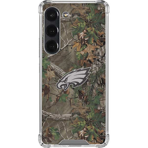 NFL Philadelphia Eagles Realtree Xtra Green Camo Galaxy S23 Clear Case