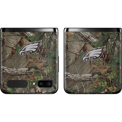 NFL Philadelphia Eagles Realtree Xtra Green Camo Galaxy Z Flip Skin