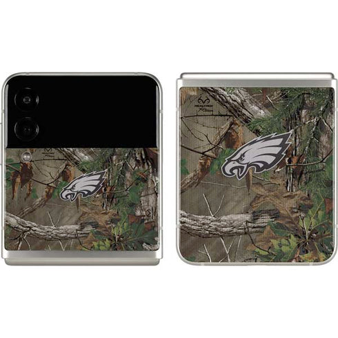 NFL Philadelphia Eagles Realtree Xtra Green Camo Galaxy Z Flip3 5G Skin