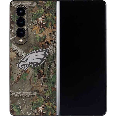NFL Philadelphia Eagles Realtree Xtra Green Camo Galaxy Z Fold4 5G Skin