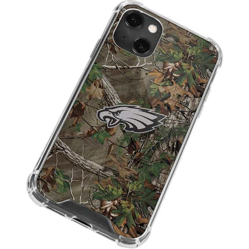NFL Philadelphia Eagles Realtree Xtra Green Camo iPhone 13 Mini Clear Case