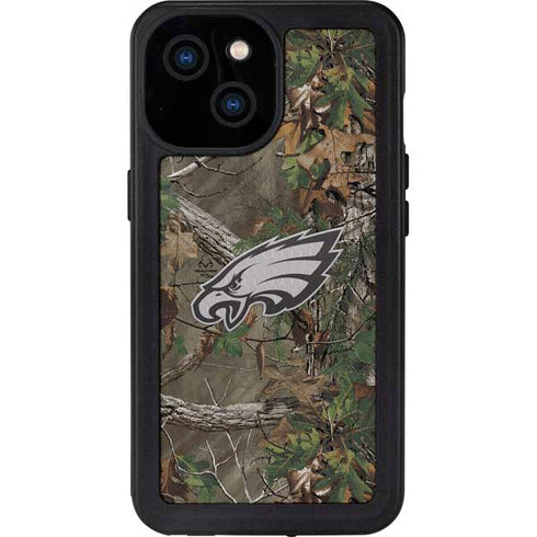 NFL Philadelphia Eagles Realtree Xtra Green Camo iPhone 13 Mini Waterproof Case