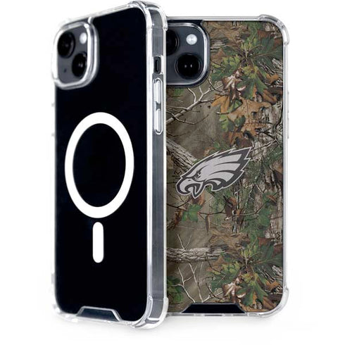 NFL Philadelphia Eagles Realtree Xtra Green Camo iPhone 15 Plus MagSafe Case