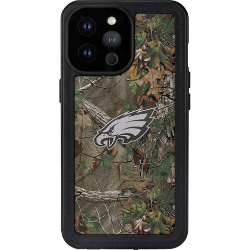 NFL Philadelphia Eagles Realtree Xtra Green Camo iPhone 14 Pro Max Waterproof Case