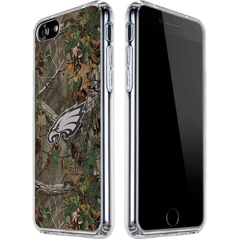 NFL Philadelphia Eagles Realtree Xtra Green Camo iPhone SE (2nd & 3rd Gen) Clear Case