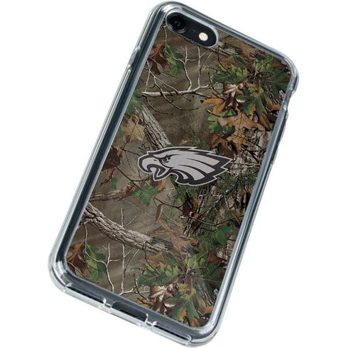 NFL Philadelphia Eagles Realtree Xtra Green Camo iPhone SE (2nd & 3rd Gen) Clear Case