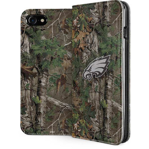 NFL Philadelphia Eagles Realtree Xtra Green Camo iPhone SE (2nd & 3rd Gen) Folio Case