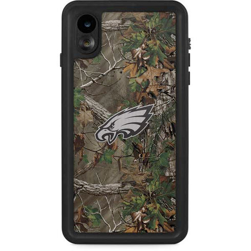 NFL Philadelphia Eagles Realtree Xtra Green Camo iPhone XR Waterproof Case