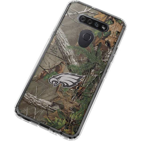 NFL Philadelphia Eagles Realtree Xtra Green Camo LG K51/Q51 Clear Case