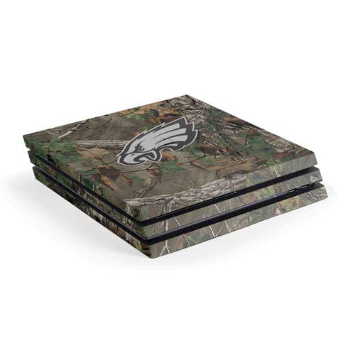 NFL Philadelphia Eagles Realtree Xtra Green Camo PS4 Pro Console Skin