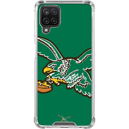NFL Philadelphia Eagles Retro Logo Galaxy A12 Clear Case