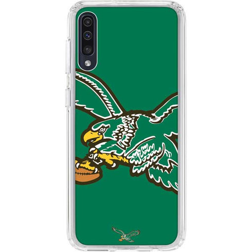 NFL Philadelphia Eagles Retro Logo Galaxy A50 Clear Case