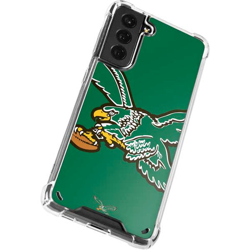 NFL Philadelphia Eagles Retro Logo Galaxy S21 5G Clear Case