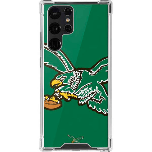 NFL Philadelphia Eagles Retro Logo Galaxy S22 Ultra Clear Case