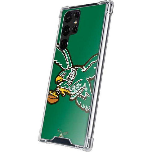 NFL Philadelphia Eagles Retro Logo Galaxy S22 Ultra Clear Case