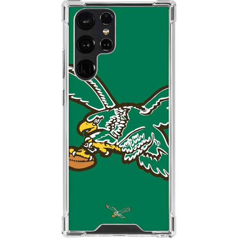 NFL Philadelphia Eagles Retro Logo Galaxy S24 Ultra Clear Case