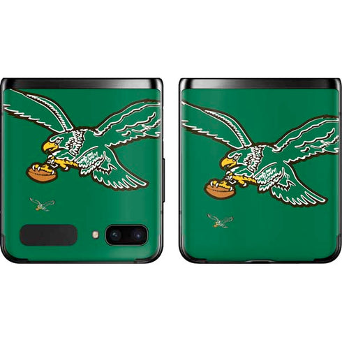 NFL Philadelphia Eagles Retro Logo Galaxy Z Flip Skin