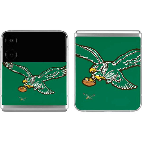NFL Philadelphia Eagles Retro Logo Galaxy Z Flip4 5G Skin