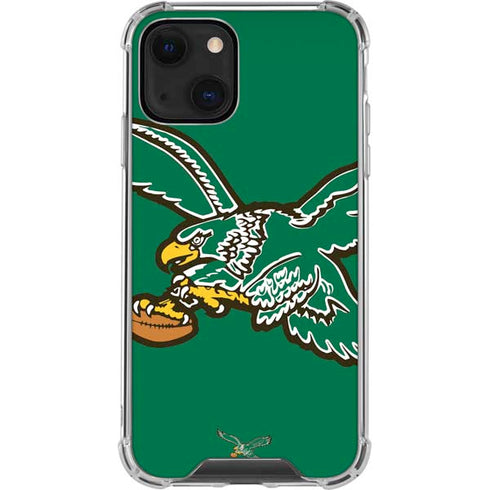 NFL Philadelphia Eagles Retro Logo iPhone 13 Mini Clear Case