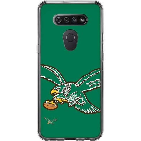 NFL Philadelphia Eagles Retro Logo LG K51/Q51 Clear Case