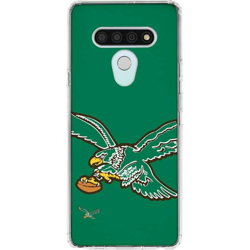 NFL Philadelphia Eagles Retro Logo LG Stylo 6 Clear Case