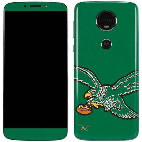 NFL Philadelphia Eagles Retro Logo Moto E5 Plus Skin