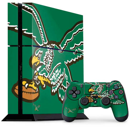 NFL Philadelphia Eagles Retro Logo PS4 Console and Controller Bundle Skin