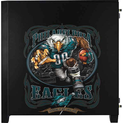 Liquid Blue NFL Philadelphia Eagles Running Back Corsair 4000D Tempered Glass Mid-Tower ATX Case Skin