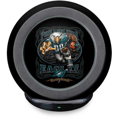 Liquid Blue NFL Philadelphia Eagles Running Back Fast Charge Wireless Charging Stand Skin
