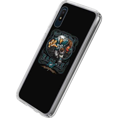 Liquid Blue NFL Philadelphia Eagles Running Back Galaxy A10e Clear Case