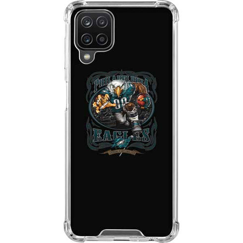 Liquid Blue NFL Philadelphia Eagles Running Back Galaxy A12 Clear Case