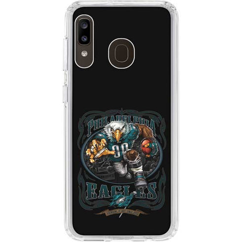 Liquid Blue NFL Philadelphia Eagles Running Back Galaxy A20 Clear Case