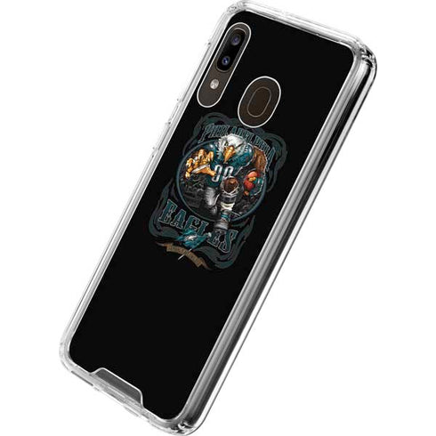 Liquid Blue NFL Philadelphia Eagles Running Back Galaxy A30 Clear Case