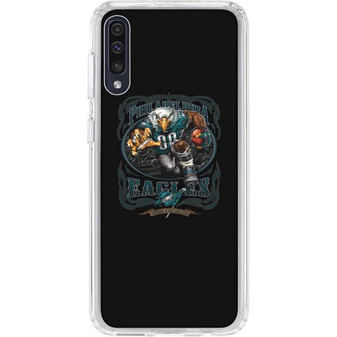 Liquid Blue NFL Philadelphia Eagles Running Back Galaxy A50 Clear Case