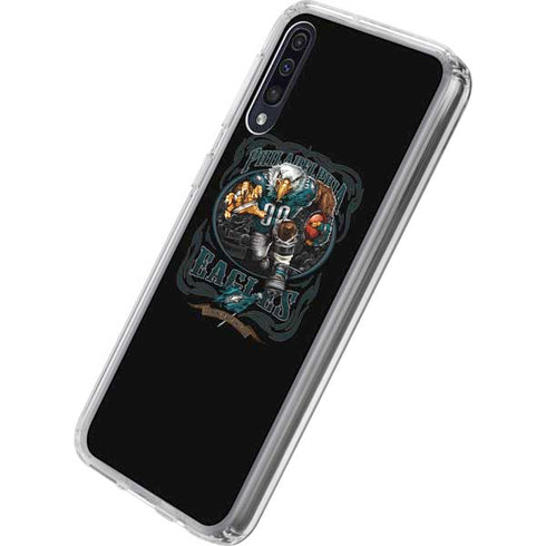 Liquid Blue NFL Philadelphia Eagles Running Back Galaxy A50 Clear Case