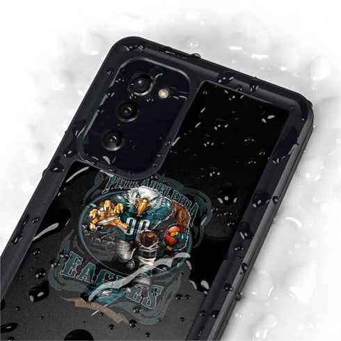 Liquid Blue NFL Philadelphia Eagles Running Back Galaxy Note20 5G Waterproof Case