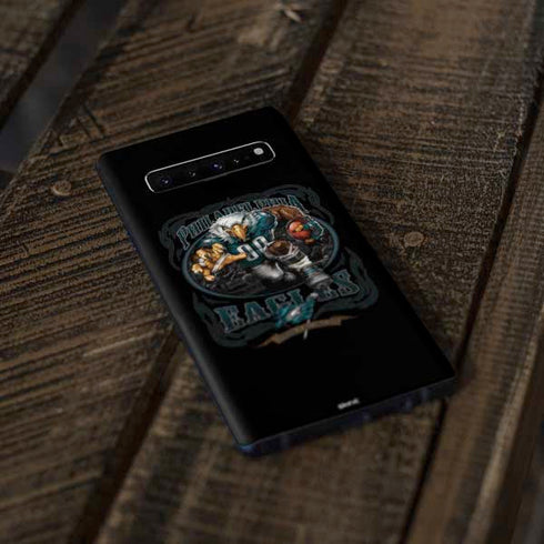 Liquid Blue NFL Philadelphia Eagles Running Back Galaxy S10 Plus Skin