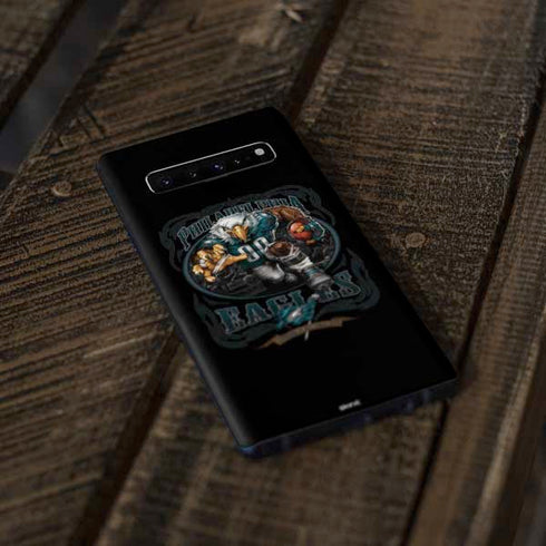 Liquid Blue NFL Philadelphia Eagles Running Back Galaxy S10 Skin