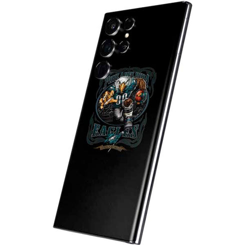 Liquid Blue NFL Philadelphia Eagles Running Back Galaxy S22 Ultra Skin