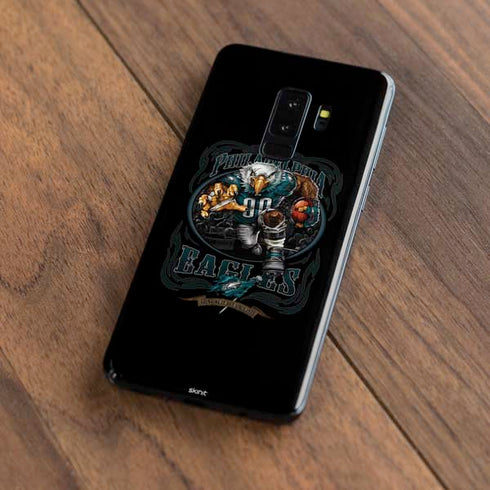 Liquid Blue NFL Philadelphia Eagles Running Back Galaxy S9 Plus Skin