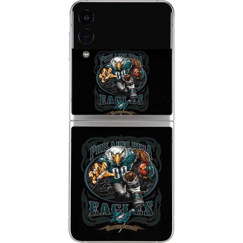 Liquid Blue NFL Philadelphia Eagles Running Back Galaxy Z Flip3 5G Skin