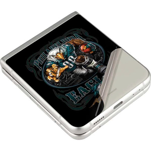 Liquid Blue NFL Philadelphia Eagles Running Back Galaxy Z Flip3 5G Skin